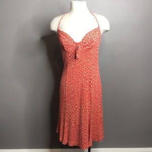 DVF Orange Halter Strap Sundress